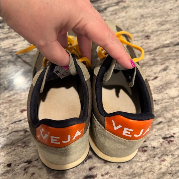 Veja Rio Branco Ripstop Kaki Black Trainers Sneakers - Picture 4 of 8